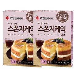 큐원 홈메이드 스폰지케익믹스 500g x 2개 오븐용