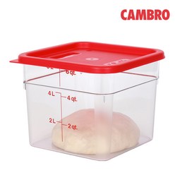 캠브로 투명한 사각 빵발효통 (5.7L/7.6L), 1개