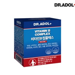 닥터아돌 밀크칼슘 비타민B 컴플렉스 영양제 타우린 이노시톨 800mg X 60정 Dr.Adol+ + 퍼스널마켓 약통 증정, 닥터아돌 비타민B X 1개