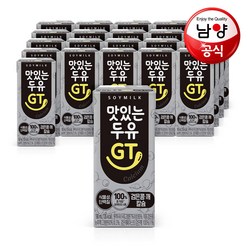 맛있는 두유 GT 검은콩 깨칼슘 190ml, 22개, 22개