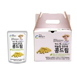 하늘빛 전두유 콩드림 150ml 20포 두유 전두유 간식 백태, 20개