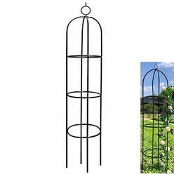 장미 넝쿨 원형 식물지지대 원예소품, 지름 40cm 높이 185cm, 1개