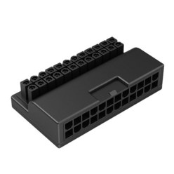 ATX 24Pin 90도 24 핀 24pin 전원 플러그 어댑터 메인 메인보드 커넥터 모듈 공급 케이블, [01] A1, 01 1PCS