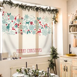 크리스마스 소품 패브릭포스터 벽 트리 가림막 대형, 18 크리스마스 패턴