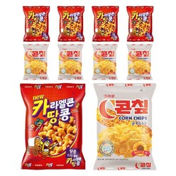 크라운 C콘칲 과자 44g x 5p + 카라멜콘땅콩 46g x 5p, 2세트