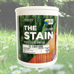 노루페인트 더 스테인 1L 수성 친환경 원목 목재 내부/외부용 무광, 남색, 1개