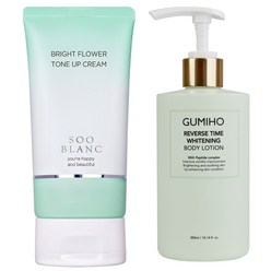 대용량 구미호 리버스 타임 화이트닝 바디 톤업로션 300ml Gumiho Body Lotion, 400ml, 1세트