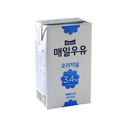 매일 멸균우유 오리지널 1000ml x 6입(1box), 6개