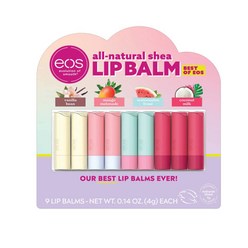이오에스 립밤 9개입 eos Best of eos Lip Balm 9 Sticks, 9개