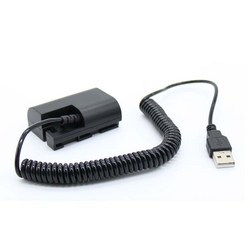 [한빛랜드] 캐논 USB 커플러 더미배터리 LP-E6N, 1개