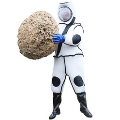 방호복 말벌 벌 장수말벌 옷 우주복 두꺼운 통기성 전신 벌꿀, 160-170cm, 1개