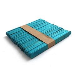 [아이디몬] KC인증 하드스틱 중 11.5cm 50개 컬러 색상 혼합 나무 색 우드 하드바 하드막대, 파랑