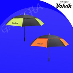 볼빅 이중방풍 골프우산 튼튼한 장우산 대형우산 단체 골프선물, 오렌지