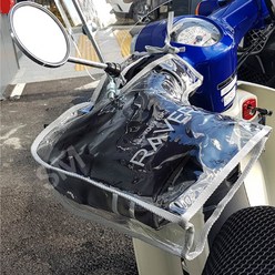 오토바이 겨울토시 RAVER 밸크로드토시+비닐커버 방수커버 방한토시 겨울장갑, +B형비닐커버, RAVER토시-블랙