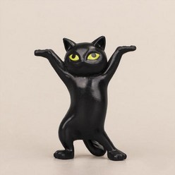 재미있는 고양이 펜 홀더 장난감 모든 이어폰 브래킷 홈 장식 춤추는 홀더 애니메이션, Black