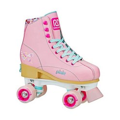 Roller Derby Pixie 조정 가능한 소녀용 롤러 스케이트 핑크 미디엄 3-6