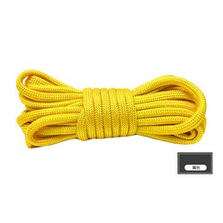 ZK20 3M 10M 15M 550 Paracord 낙하산 줄 매는 밧줄 밀 사양 유형 III 7 가닥 등산 캠핑 생존 캠핑 로프, 노란색