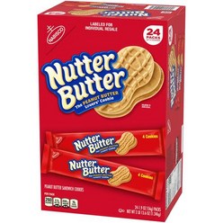 [미국직송 빠른배송] 나비스코 너터 버터 리얼 피넛 샌드위치 쿠키 (24팩), 1팩 ( 24 팩)