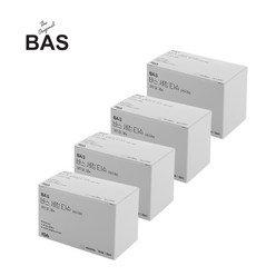 BAS 일회용 세정티슈 4박스 80매(20매 x 4박스) 간편 개별포장 휴대용 알콜 손소독 물티슈 다목적 만능 살균 세정 클리너, 4개