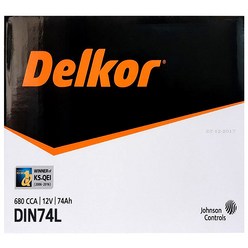 델코 DIN74L 자동차배터리 폐반납 (내차 밧데리 확인후 구매 필수), 1개
