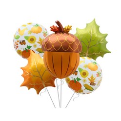 쏙쏙마켓 가을 풍선세트 다람쥐 도토리 호박 단풍잎 추수감사절 가을환경 꾸미기, 도토리 풍선세트