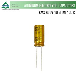 삼영콘덴서 KMX 400V 10uF 105도 알루미늄 커패시터, 1개