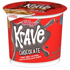 미국 켈로그 크레이브 컵 시리얼 초콜릿 Kelloggs Krave 53g 12개, 1개