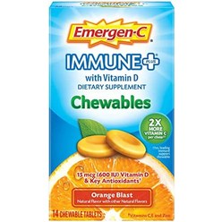 Emergen-C 이머전씨 비타민C 1000mg 츄어블 정제 40정, 주황색, 14개(1팩)