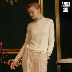 [런칭가 99000원] 안나수이(ANNA SUI) 21FW 프릴넥 캐시미어 블렌딩 니트 3종