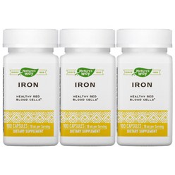 네이처스웨이 Iron 18mg 100정 3통, 1개, 기본, 100개