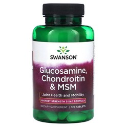 Swanson Glucosamine Chondroitin & MSM 120 Tablets, 1개