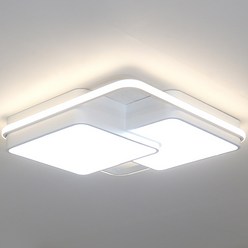 조명1번지 LED 더블스퀘어 방등 50W 국산 주광+전구 안방등 LED조명 아이방등