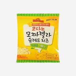 코다노 모짜렐라 슈레드치즈 27g, 1개