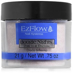 EZ Flow Dare To Be Dazzling Glitter Disco Inferno False Nails 0.75 Ounce null, 1, Disco Inferno - EZ59043