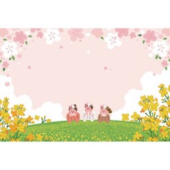 벚꽃 축제 배경 포스터 현수막 281