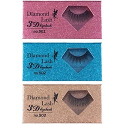 DiamondLash 인조 속눈썹 3D EYELASH 3종세트 no.501/502/503