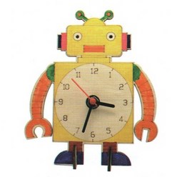 나무조립키트-로봇 시계창작용 DIY키트 JUN-교구21134