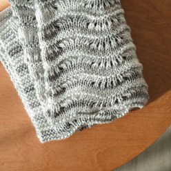 대즐링 블랭킷 - 물결무늬 대바늘 담요뜨기 diy 키트, 4.물보라