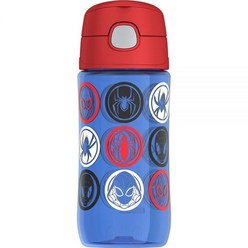 Thermos 펀테이너 플라스틱 하이드레이션 물병 16oz 겨울왕국2, Spider-Man