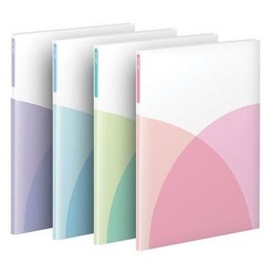 문화 젤리소프트 포켓클리어북 30P JS300-7 서류보관 칼라 클리어파일 30매 색상선택, 연두