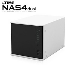 ipTIME NAS4dual 2TB(2TB X 1개) 4Bay 정품, 일반하드(2TBX1개)