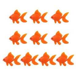 어탐기 어군 탐지기 물고기 가짜 금붕어 인공 시뮬레이션 탱크 수족관 열대, 주황색, 6x4.5x1.5cm