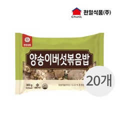 천일식품 냉동 간편식 조리식품 즉석 양송이버섯 볶음밥300 x20개, 단품