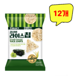 김와사비 라이스칩, 12개, 50g