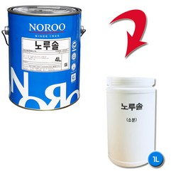 노루페인트 발수성 외부용 수성페인트 노루솔 1L 무광, 화이트2, 1개