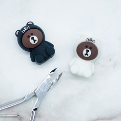 코코아울렛 네일재료 곰돌이 니퍼캡 1P