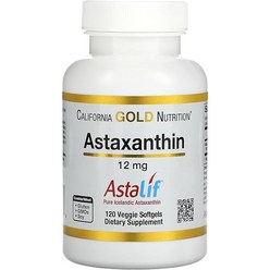 캘리포니아 골드 뉴트리션 California Gold Nutrition Astaxanthin 12mg 120정 아스타잔틴, 1개