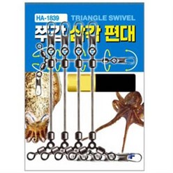 해동 HA-1839 쭈갑 삼각편대 쭈꾸미 갑오징어 채비, 1개