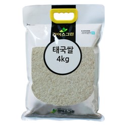 라이스그린 태국쌀 4kg 2023년산 1등급 안남미 THAI RICE 수입쌀 장립종, 1개