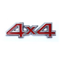 카포카 자동차 4륜구동 엠블럼 스티커 4x4 4WD (지프 팰리세이드 셀토스 렉스턴스포츠 콜로라도 트래버스), 10.4x4 실버+레드